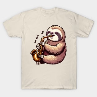 sloth saxophone T-Shirt